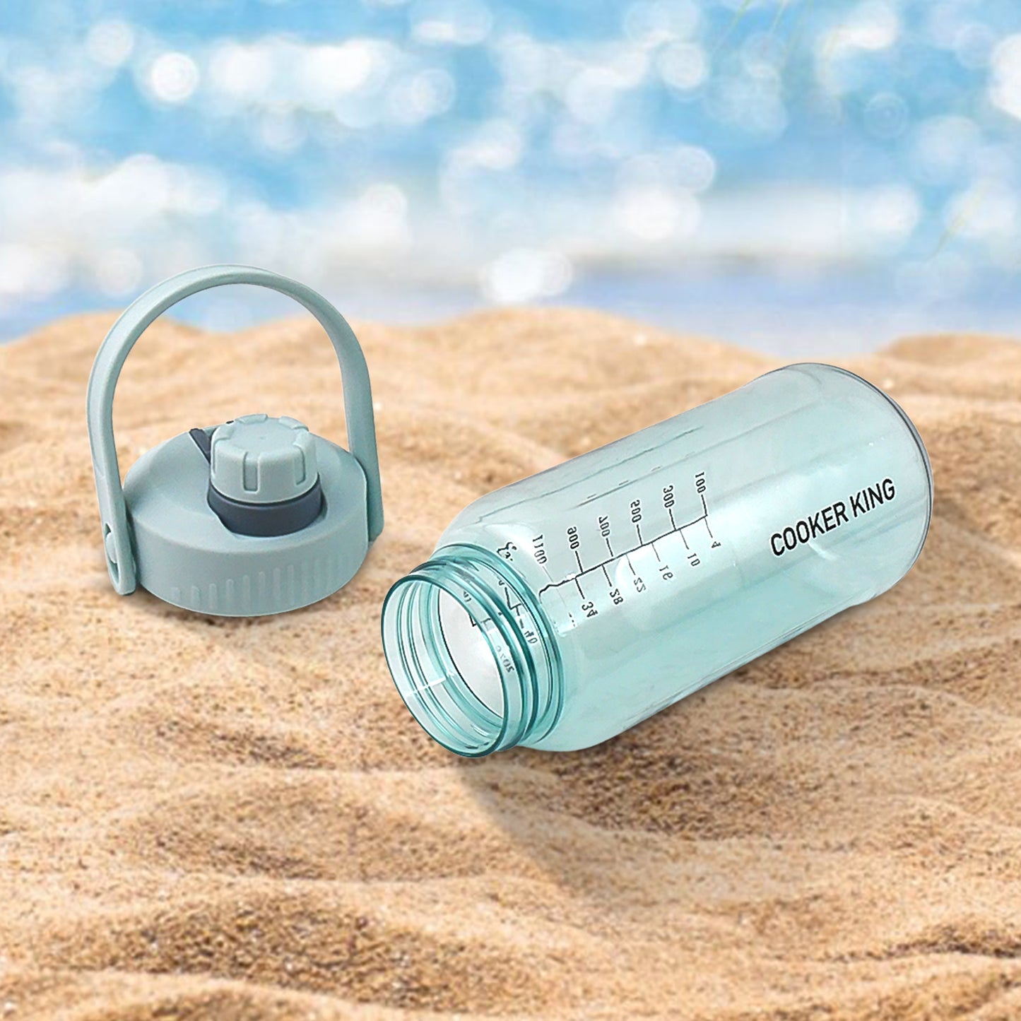 Plastic Water Bottle With Carry Handle (1 Pc 1500 Ml) - Springkart 