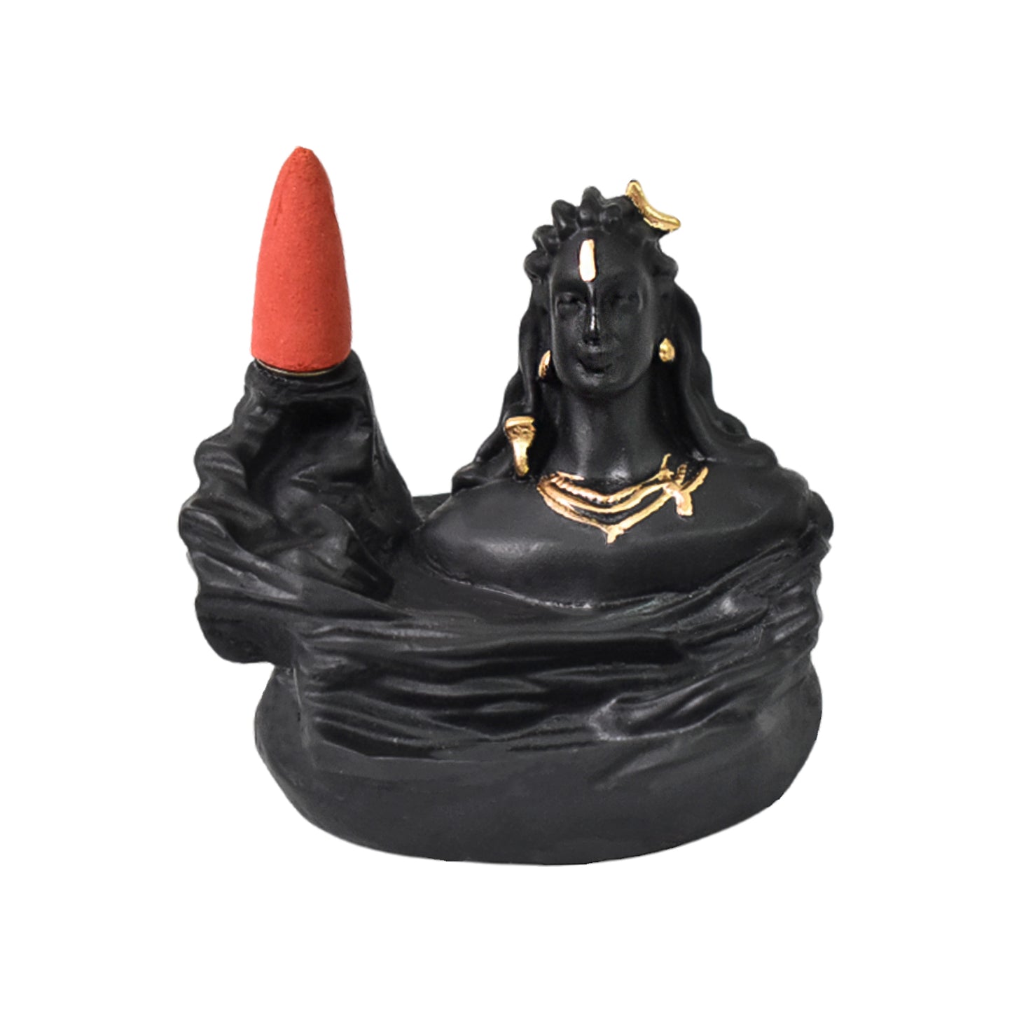 Adiyogi Shiva Backflow Smoke Fountain Incense Holder Burner (1 Pc) - Springkart 
