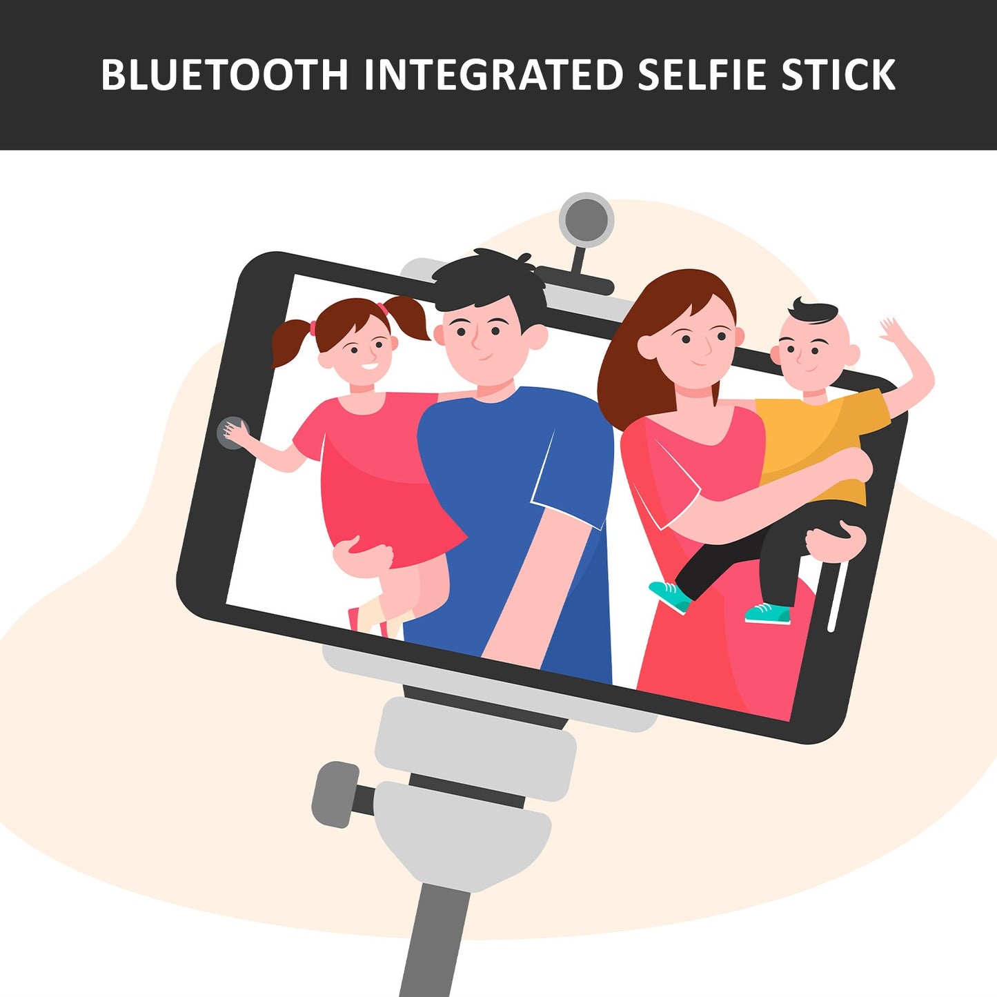 6401 Bluetooth Selfie Stick Portable Phone Tripod Stand For Mobile - Springkart 