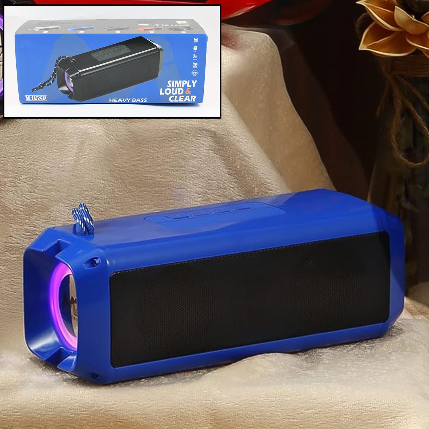 Portable Wireless Rechargeable Speaker Bluetooth Speaker (1 Pc) - Springkart 