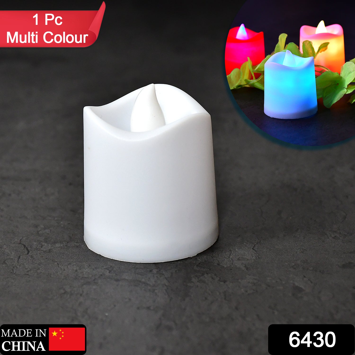 6430 1pc Festival Decorative - Led Tealight Candles Battery Operated Candle Ideal For Party. - Springkart 