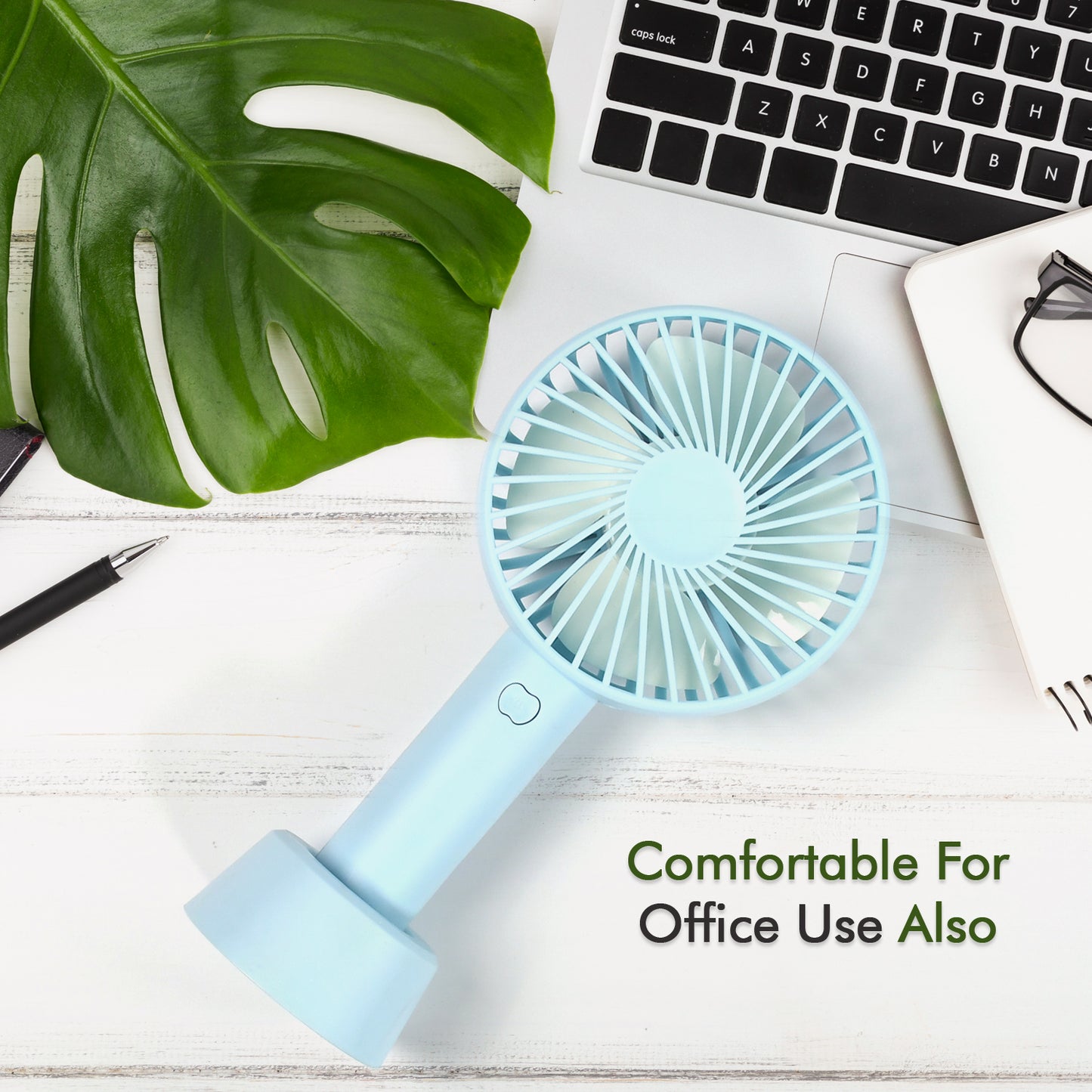 4813 Portable Classic Hand Fan Table Fan 3 Step Speed Setting Fan Personal Desk Fan Suitable For Office  School  Home Use