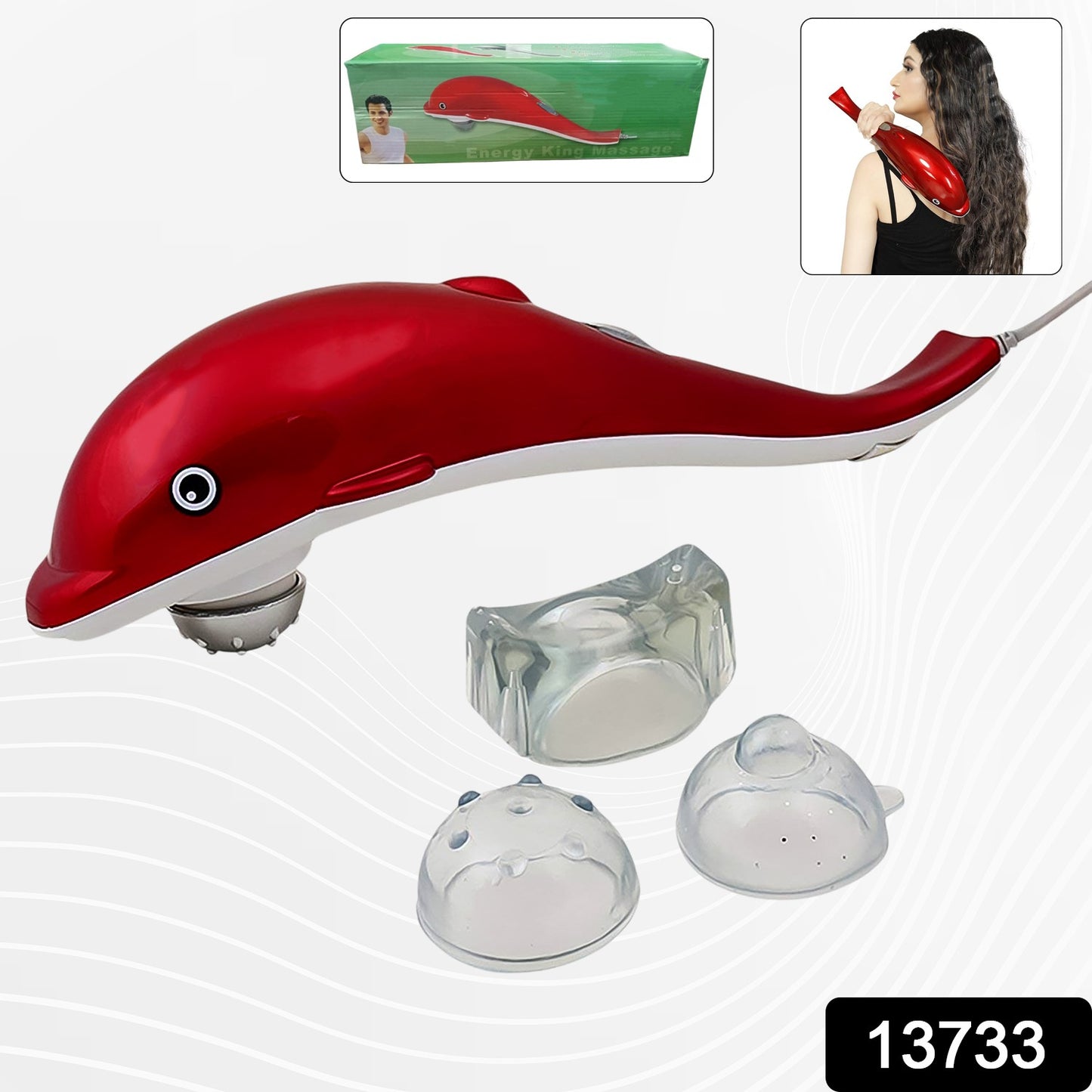 Electric Dolphin Handheld Massager (1 Pc) - Springkart 