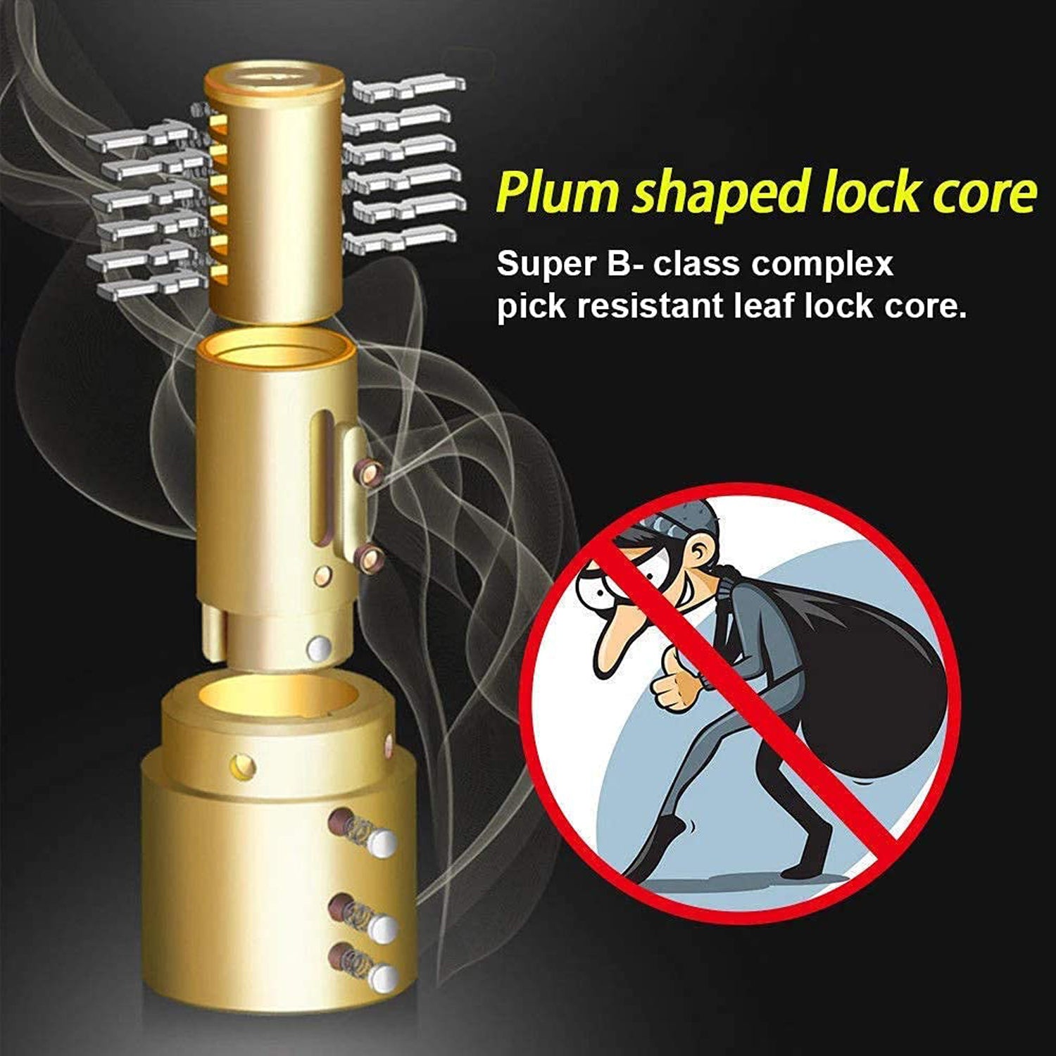 Alarm Disc Lock Motorbike Anti-theft Disc Brake Lock (1 Pc With 2 Key) - Springkart 