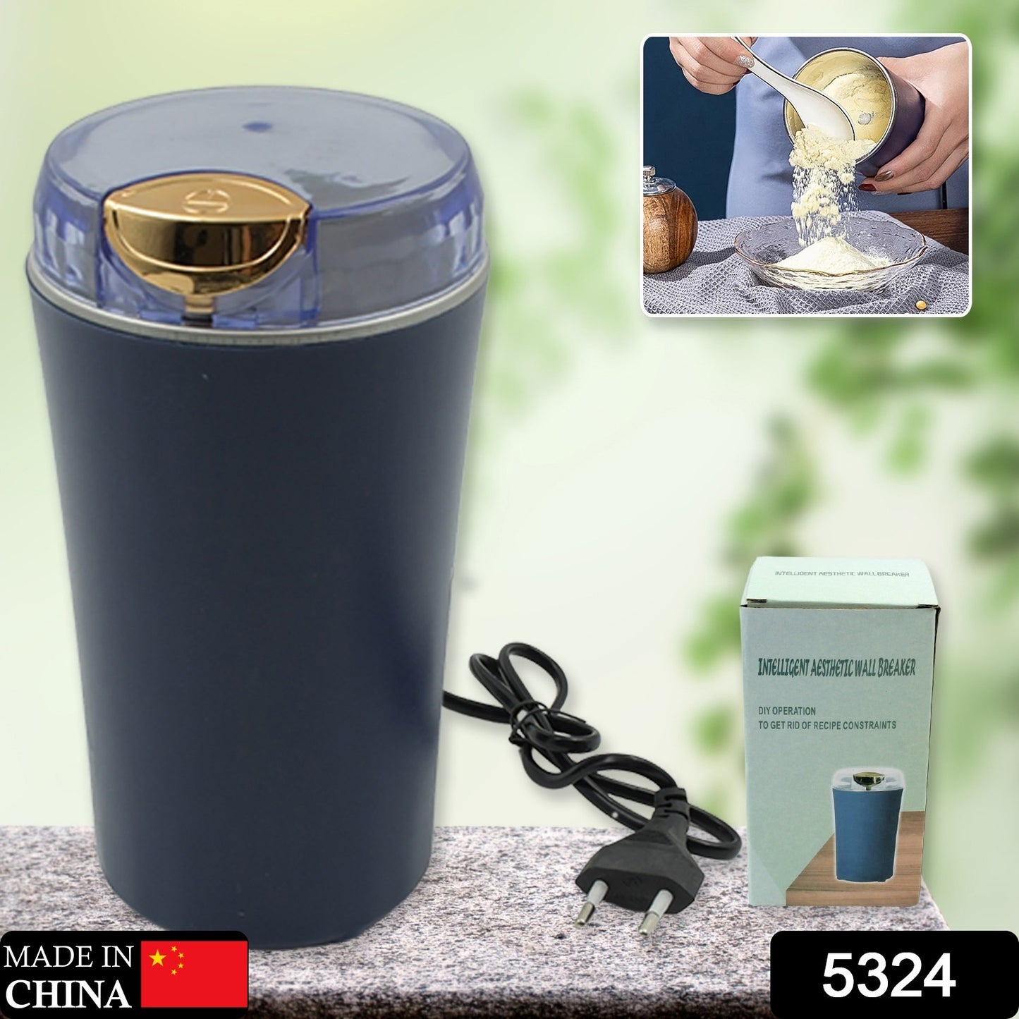 5324 Mini Mixer Small Blander Power Full Mini Grinder Electric Coffee Bean Grinder Grinder Machine Portable Grinder For Home And Office. - Springkart 