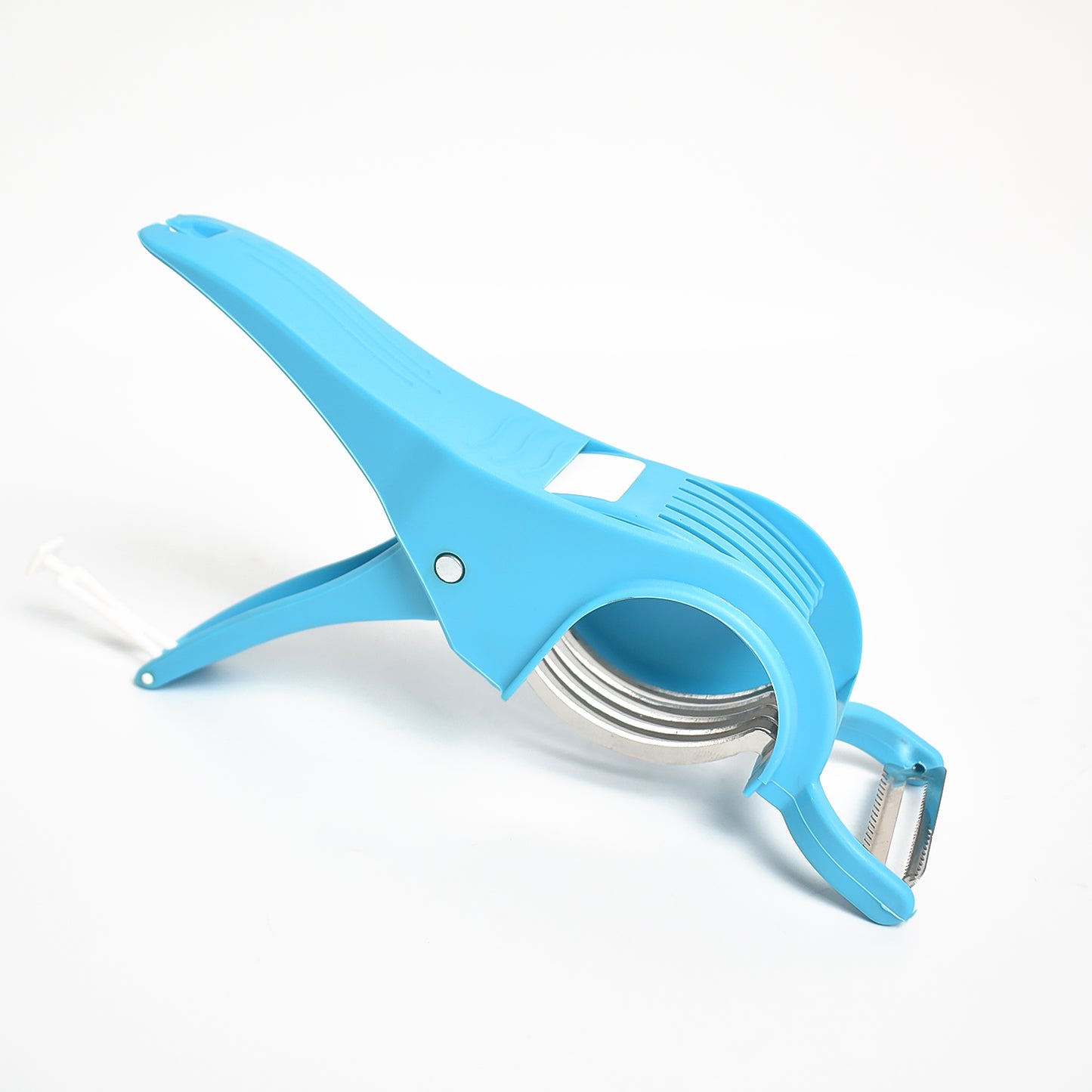 2 In 1 Vegetable Fruit Multi Cutter 5 Blade Vegetable Cutter With Peeler (1 Pc Multicolor) - Springkart 