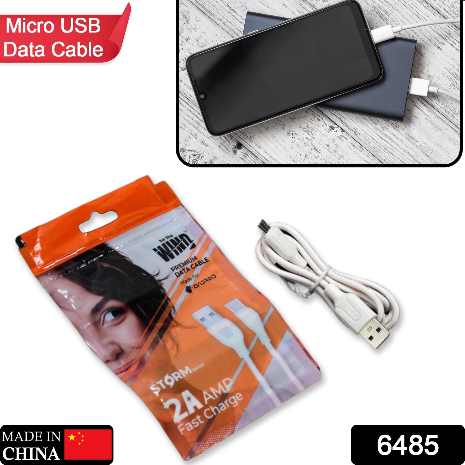 Fast Charging for android & Data Transfer Extra Tough Long Micro Cable for All Compatible Smartphone and Tablets - Springkart 