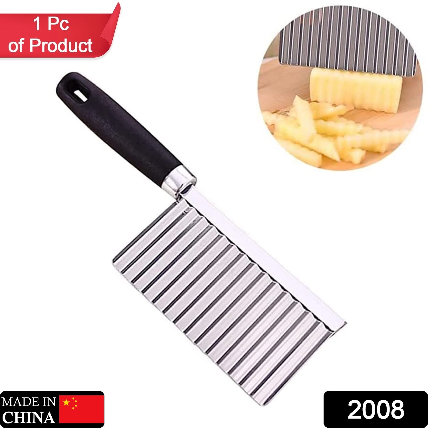 Stainless Steel Vegetable Salad Chopping Knife Crinkle Cutters - Springkart 