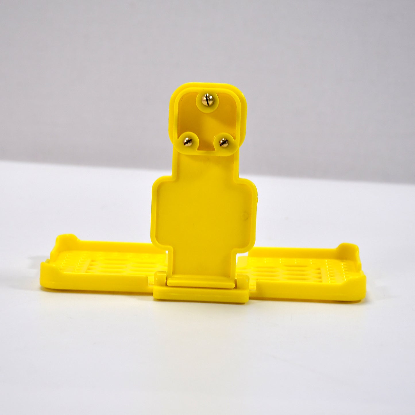 6498 Multi-purpose Wall Holder Stand For Charging Mobile Just Fit In Socket And Hang (Yellow) - Springkart 