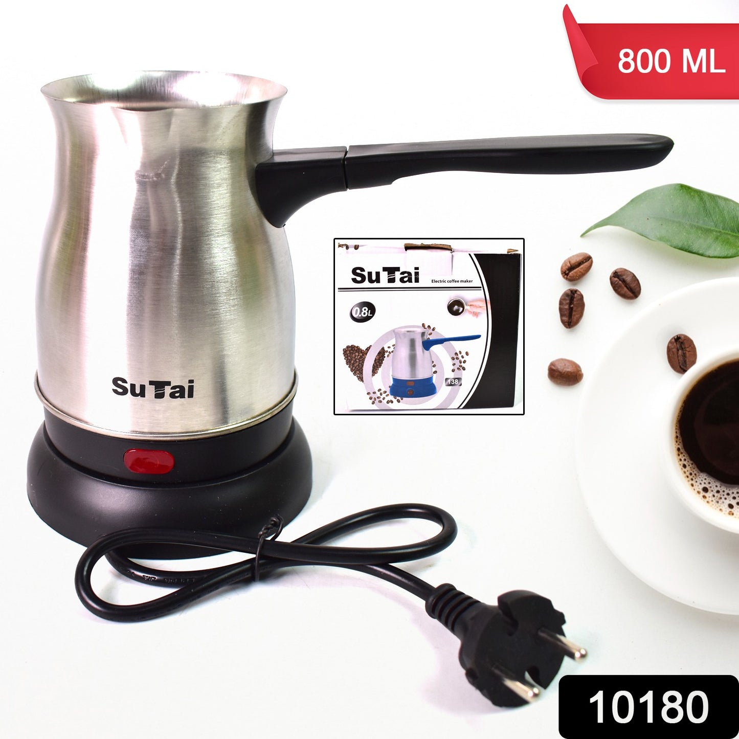 Coffee Pot Coffee Maker 800ml Even Heating Tea Maker Kettle (1 Pc) - Springkart 