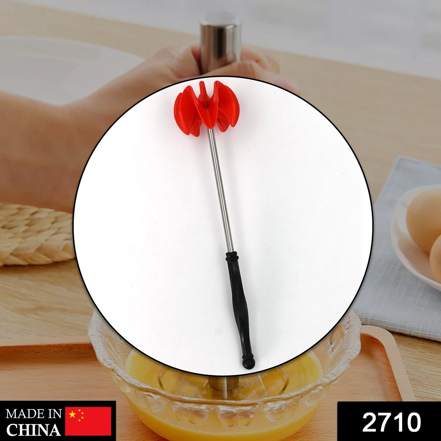 2710 Manual Hand Mixer Used In All Kinds Of Household And Official Places For Mixing Food Stuffs And Item Purposes. - Springkart 