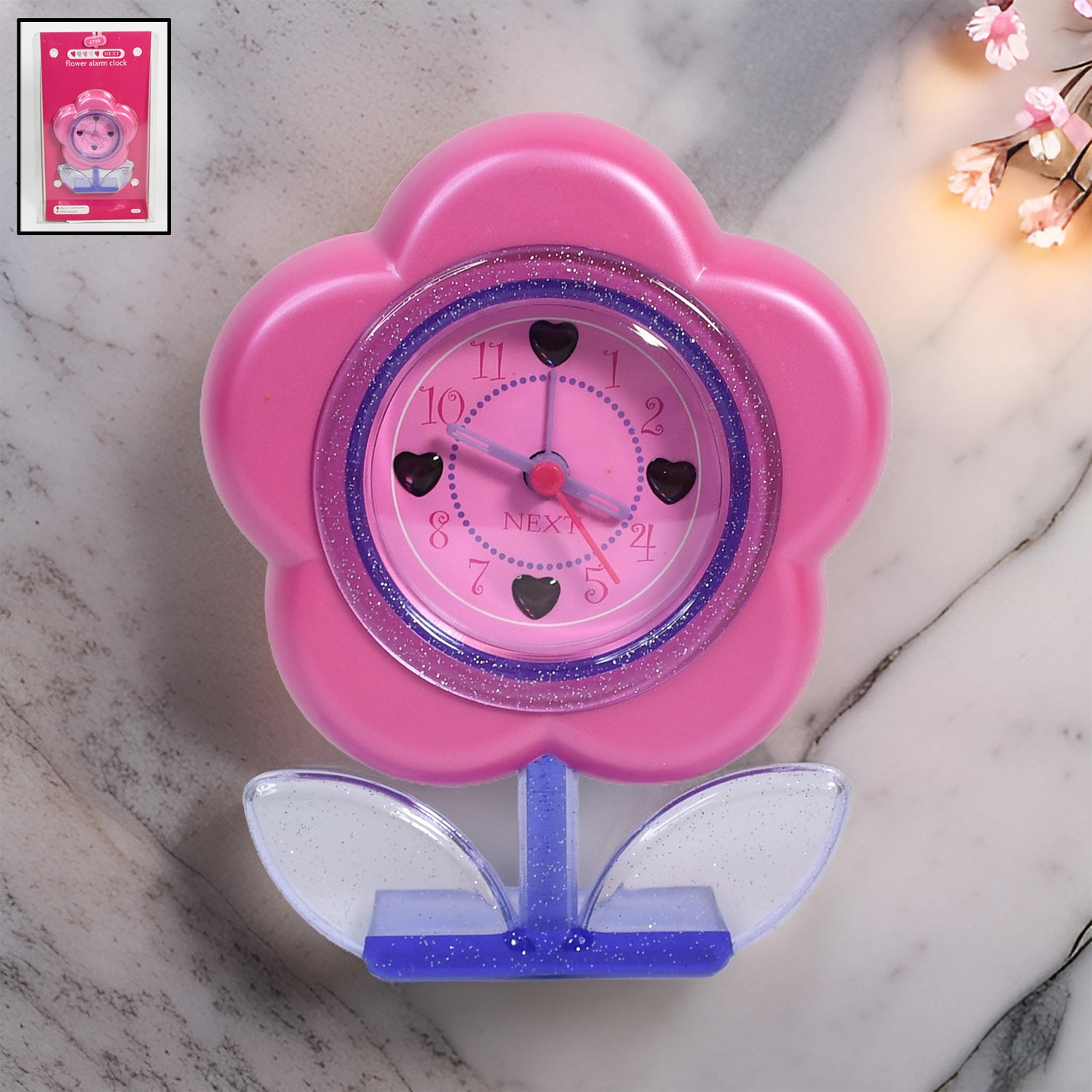 Flower-shaped Desk Clock With Alarm System - Springkart 