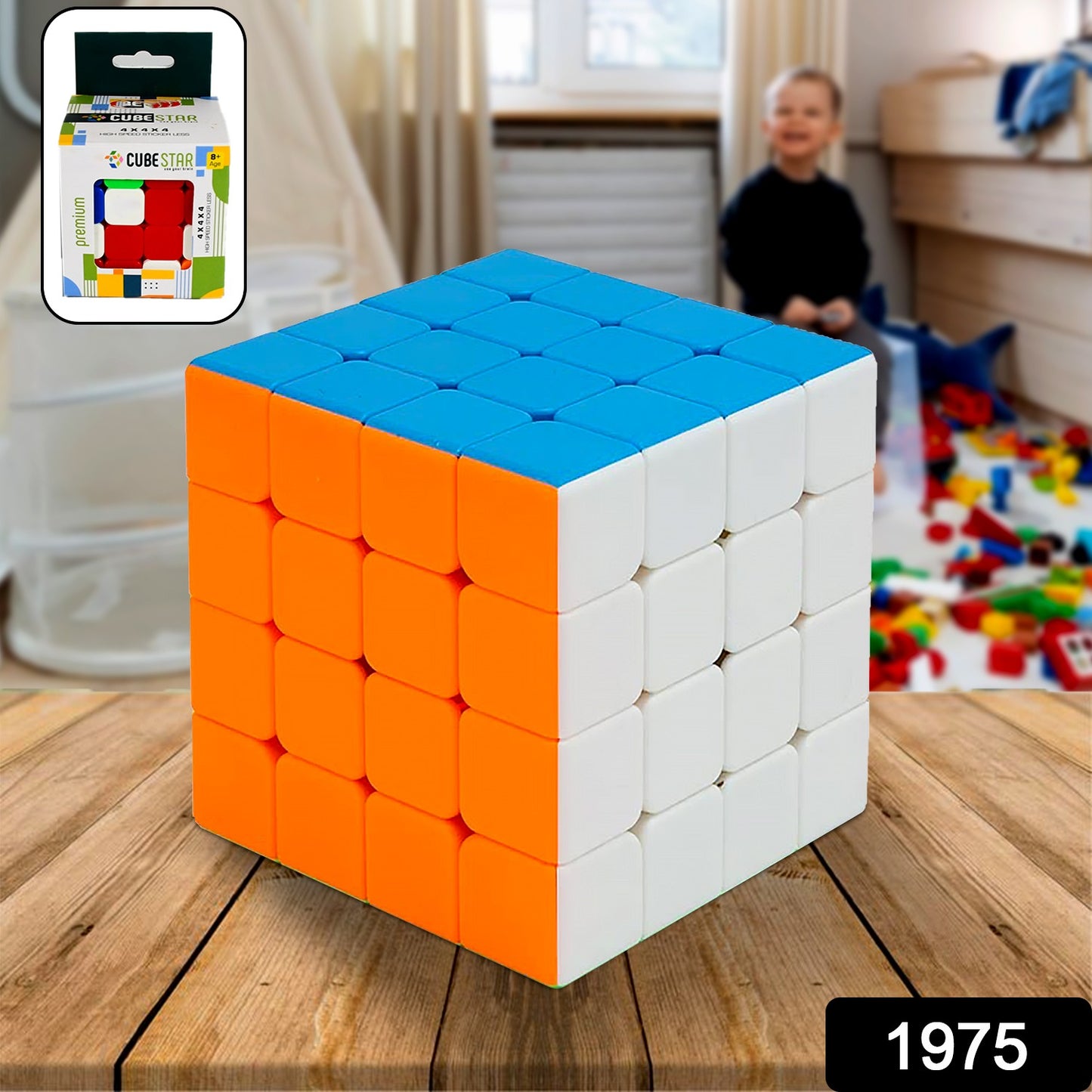 1975 Small Puzzles Cubes 444 High Speed Sticker Less Magic Cube Game Kids And Professionals Magic Cube Puzzle Toy Pack Of 1 8+ Years - Springkart 