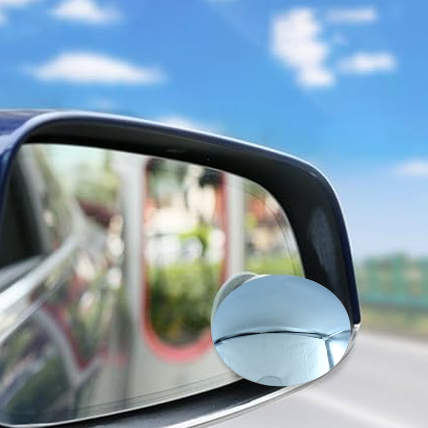 Car Blind Spot Side Mirror Round Hd Glass Blind Spot Mirror (2 Pc) - Springkart 