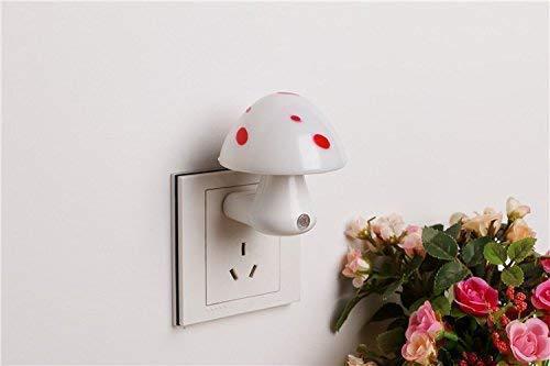 0254 Automatic Night Sensor Mushroom Lamp (0.2 Watt Multicolour) - Springkart 