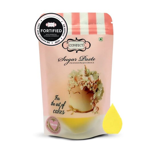 Sunshine Yellow Fondant | Edible Nutritional Sugarpaste 250 Gm