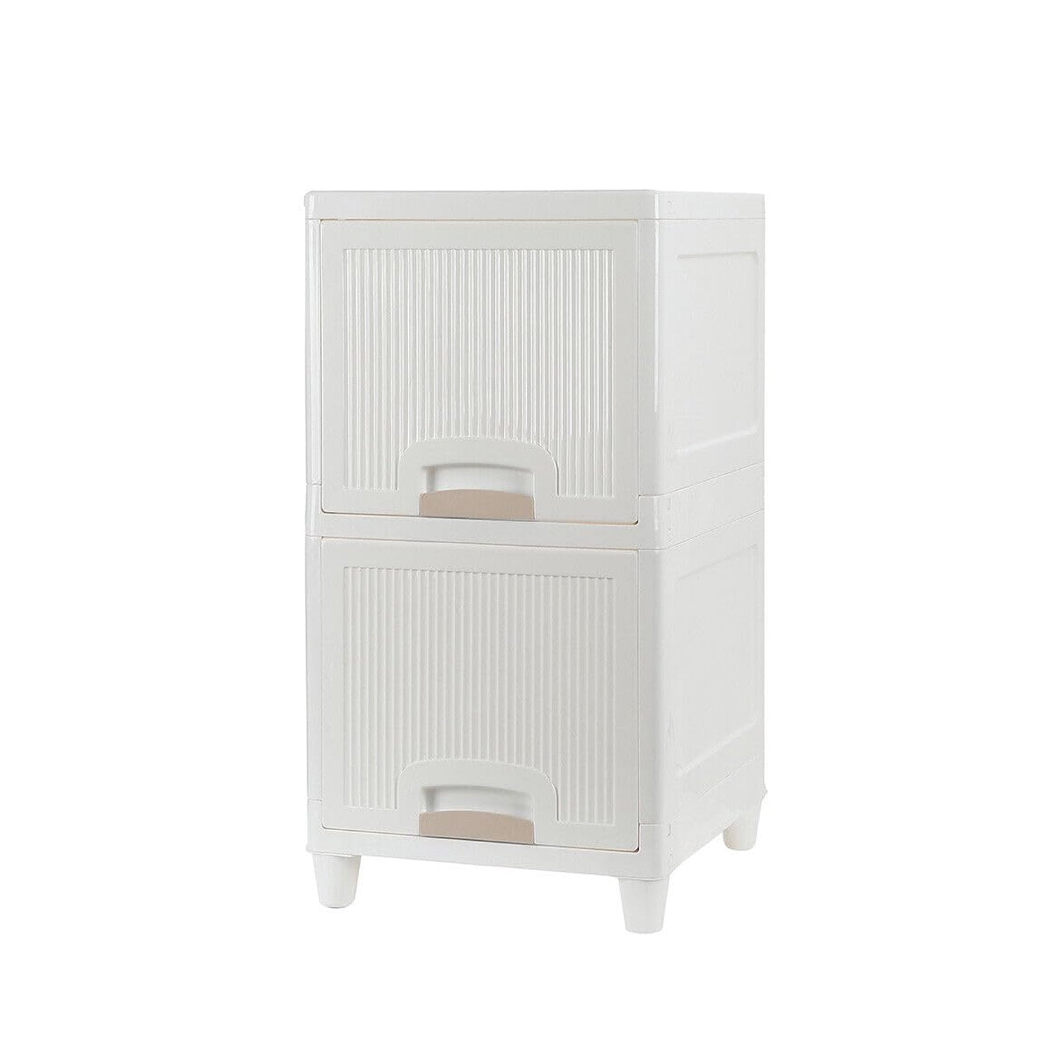 Multipurpose Storage Cabinet Storage Solutions Plastic Drawers Multi Layer Wardrobe Storage Drawers Foldable Multipurpose Drawer Units For Kitchen Bathroom Bedroom Cloth (2 Layer) - Springkart 