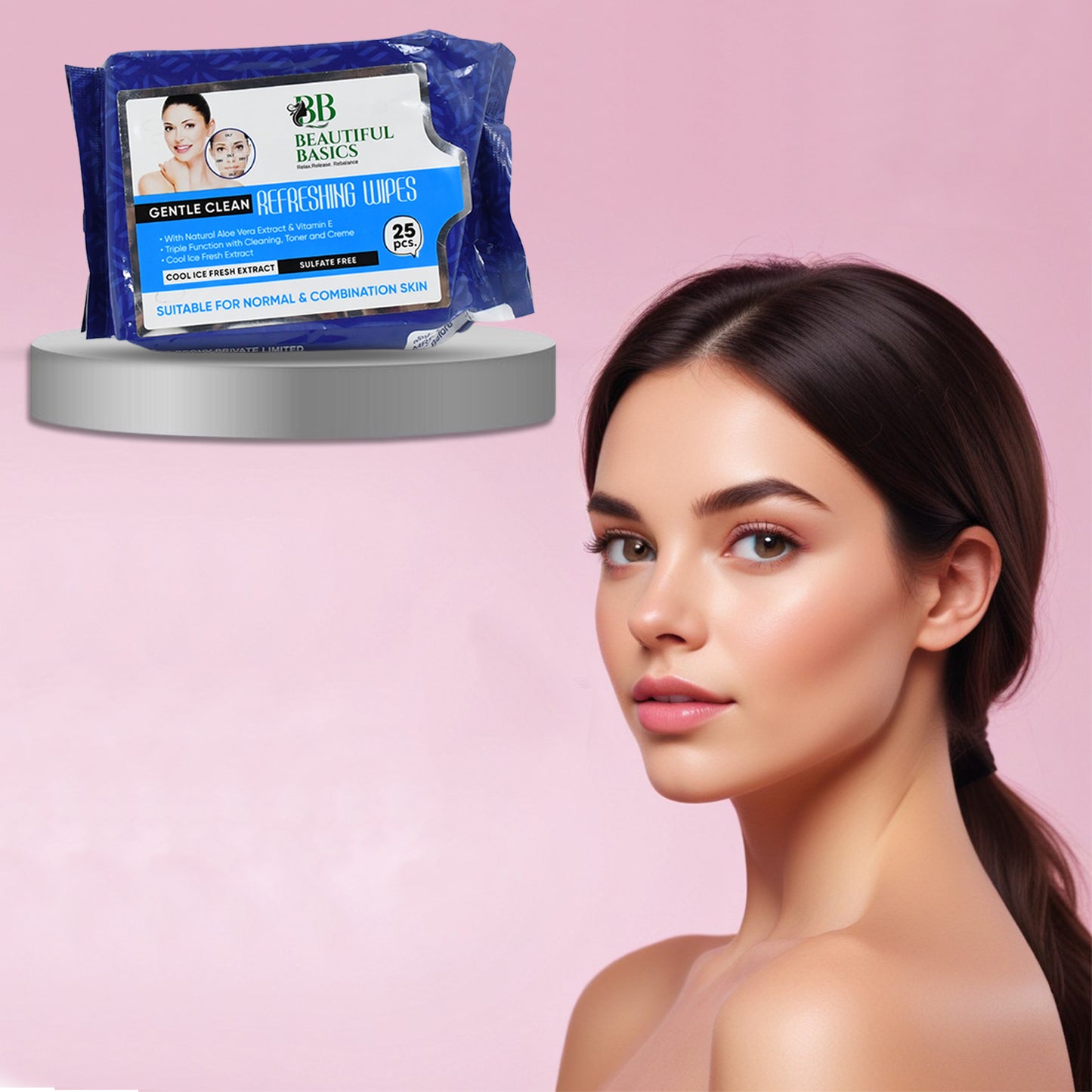 Refreshing Wet Wipes For Face Facial Cleansing Refreshing Skin Hydration Soothing For Skin Ph Balance Alcohol Free Nourishing With Fruit Extract 25 Wipes - Springkart 