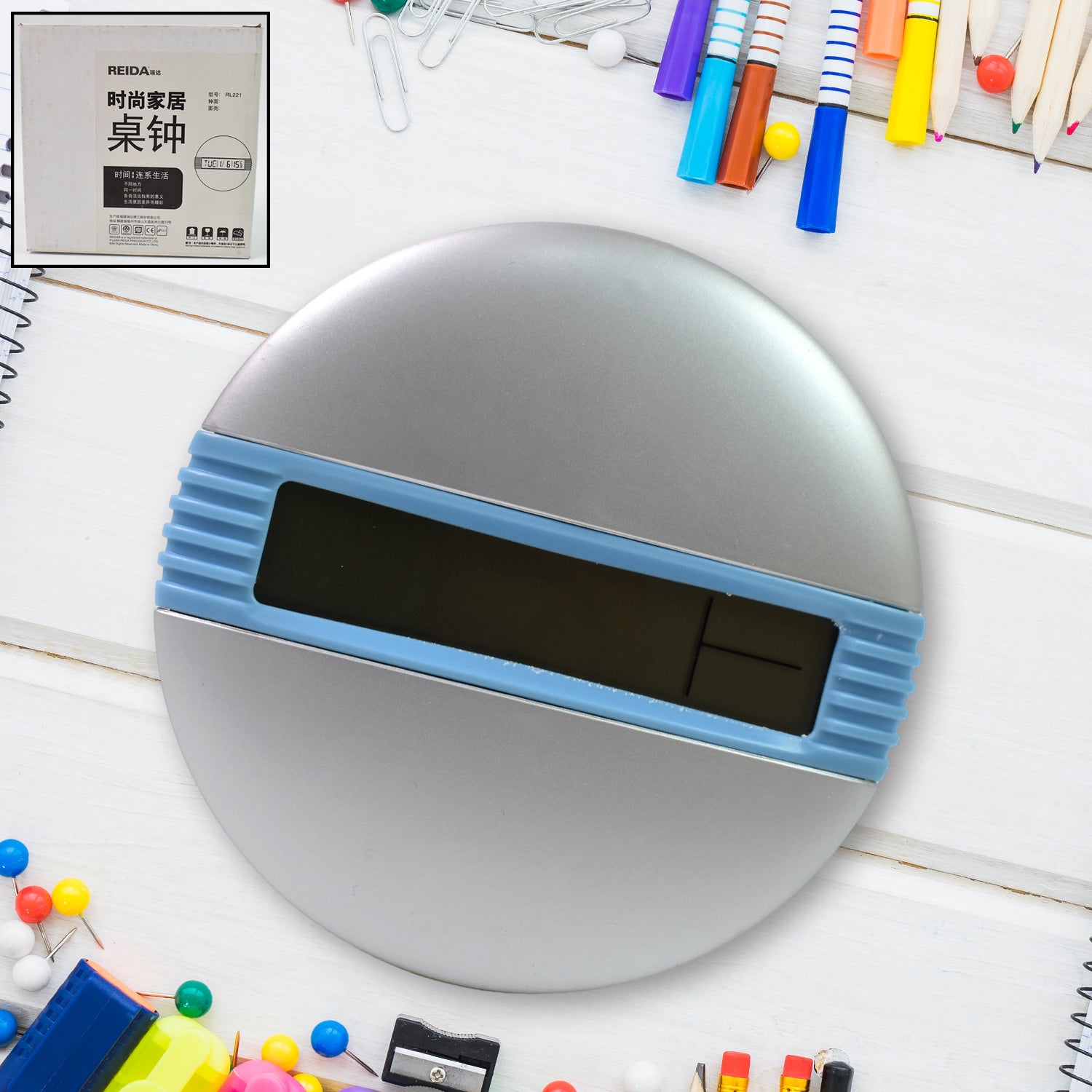 Minimalist Desktop Alarm Clock Simple Design Powerful Function - Springkart 