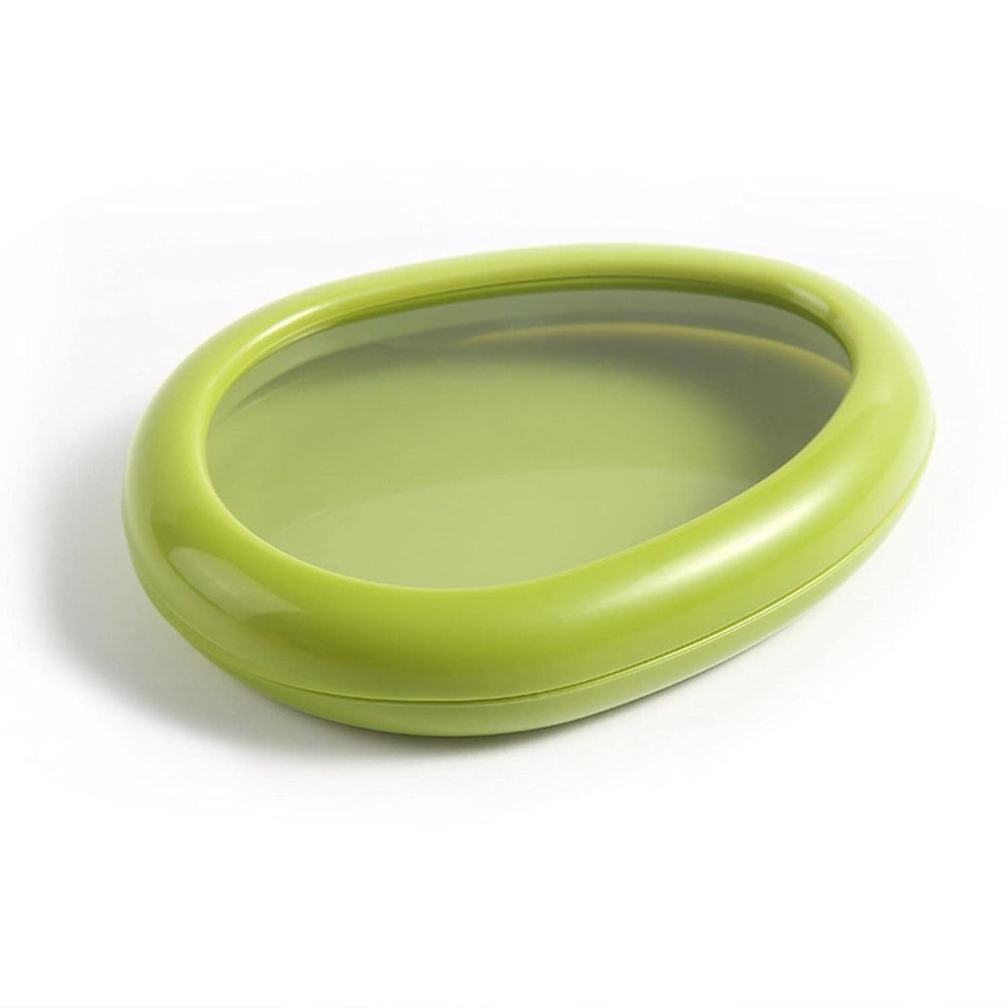 Green Oval Shape Vegetable Container Premium Fruits Saver Keeper (1 Pc) - Springkart 