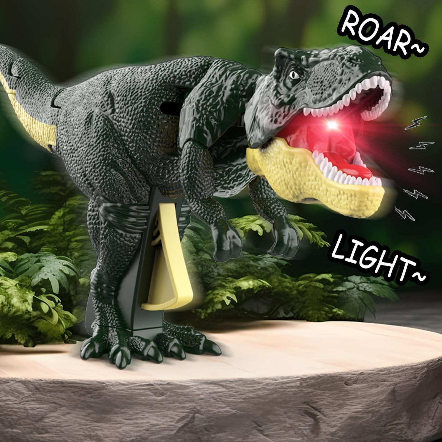 17969 Dinosaur Roaring Toys Trigger Dinosaurs Toys With Dinosaur Sound Lighting Model Vibrating Headmoving (3 + Years 1 Pc) - Springkart 
