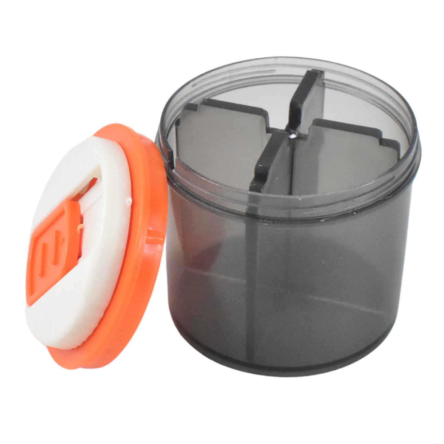 Plastic 4 Section Pill Box Organizer (1 Pc Mix Color) - Springkart 