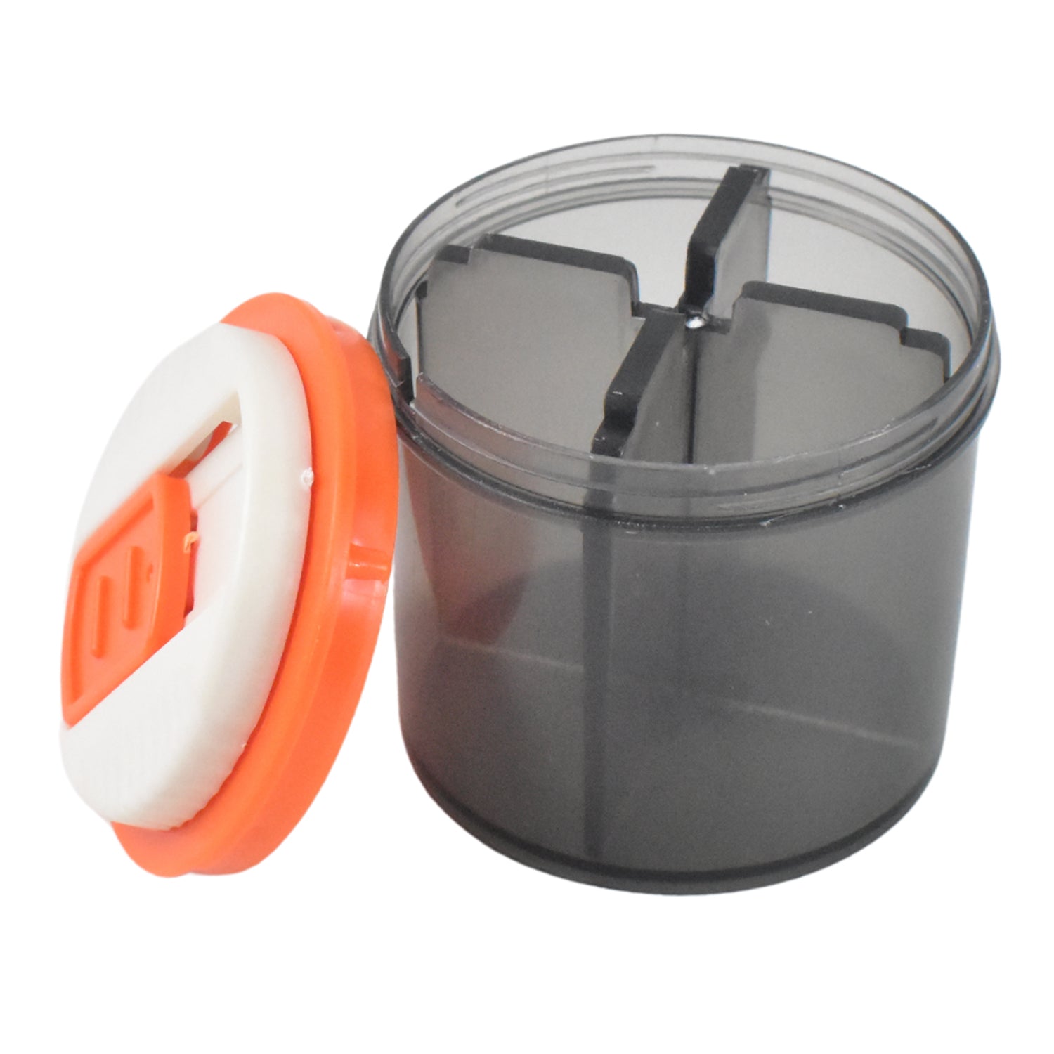 Plastic 4 Section Pill Box Organizer (1 Pc Mix Color) - Springkart 