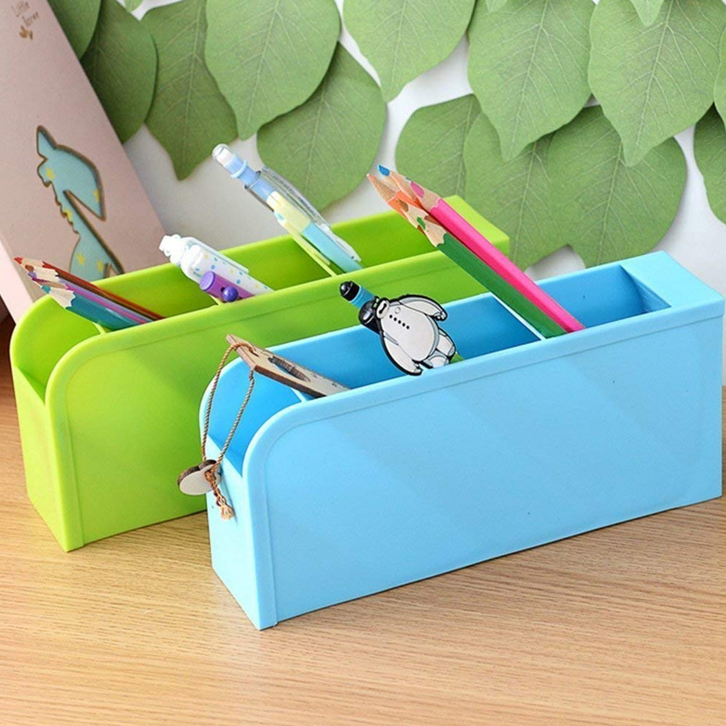 Multipurpose 4 Compartment Pen Holder Office Desktop (1 Pc) - Springkart 