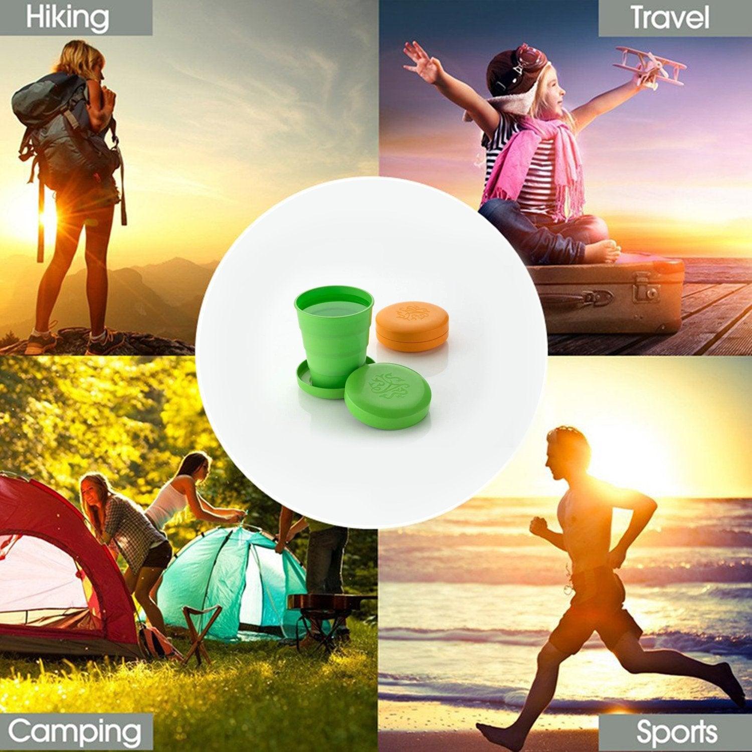 0659l Unbreakable Magic Cupfoldingpocket Glass For Travelling - Springkart 