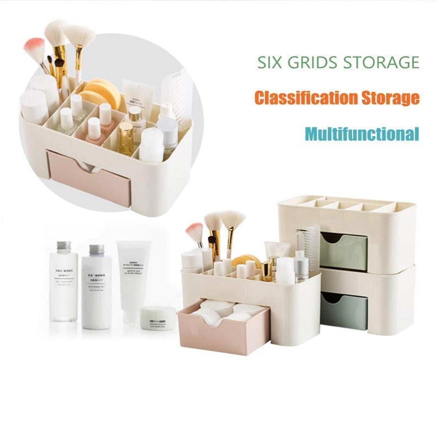 6114 Makeup Cutlery Box Used For Storing Makeup Equipments And Kits Used By Womens And Ladies. - Springkart 
