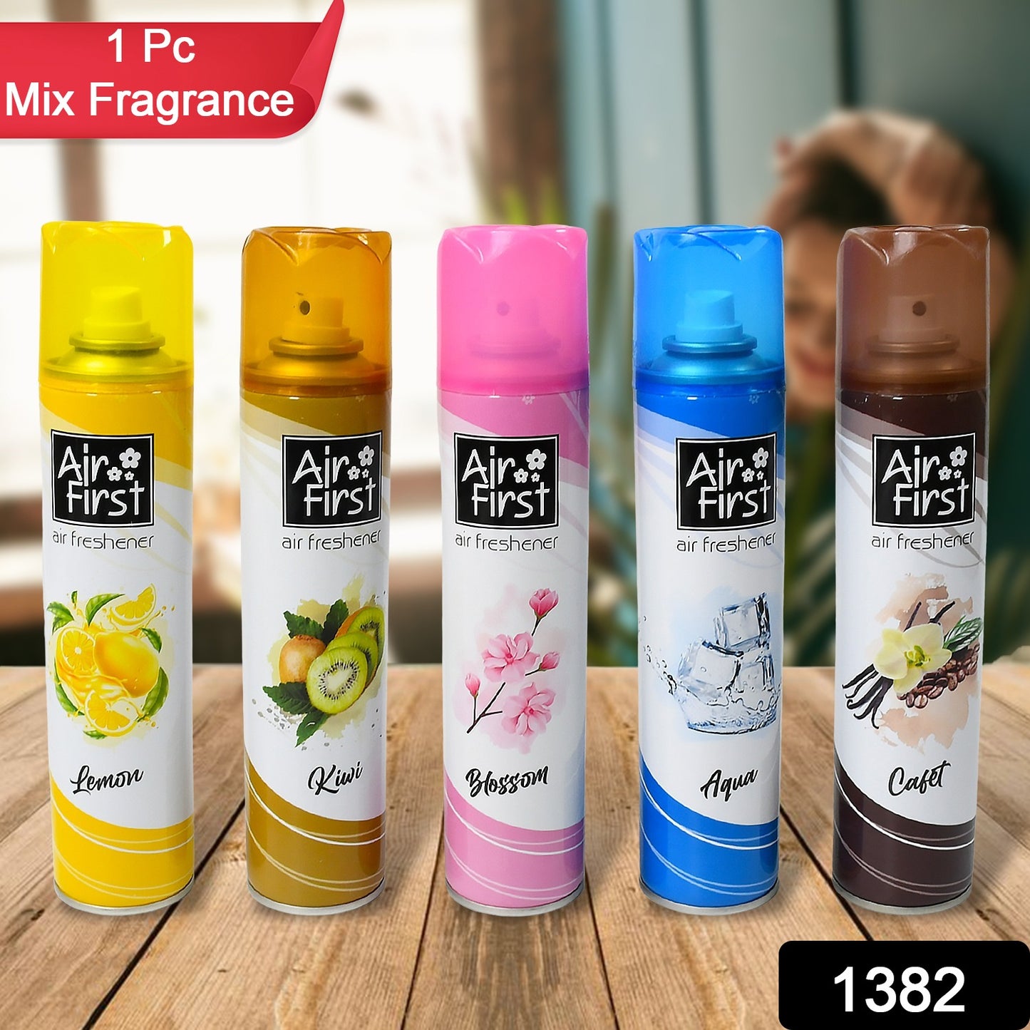 1382 Air Freshener Used In Office Home Hotels Banquets Carpet Etc Room Spray Air Freshener Mix Fragrance Lemon Kiwi Blossom Aqua Cafet (300 Ml Approx 1 Pc) - Springkart 