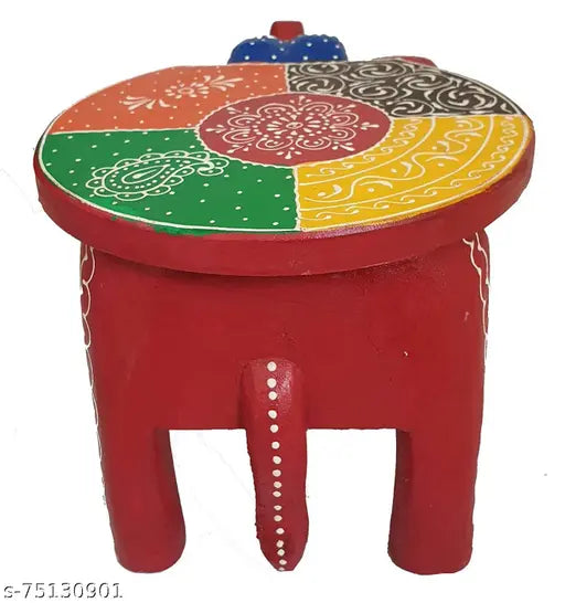 Wooden Elephant stool/décor stool/showpiece -II