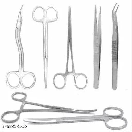 Forgesy Stainless Steel Surgical Instrument Set 6 Inch 7 Pcs Medical Equipment Combo - Springkart 