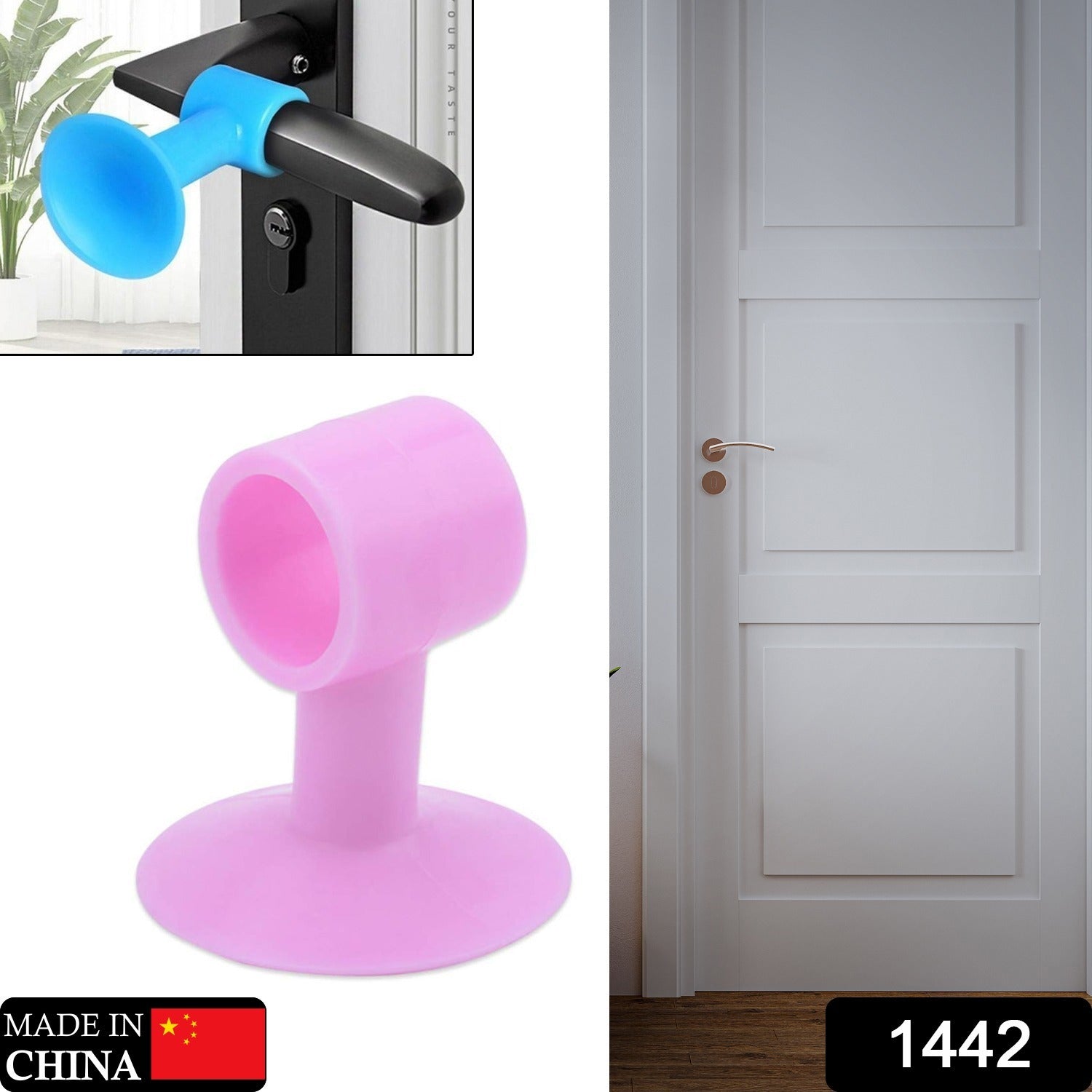 Door Stopper Mini Anti-Collision Silicone Door Handle Crash Pad - Springkart 