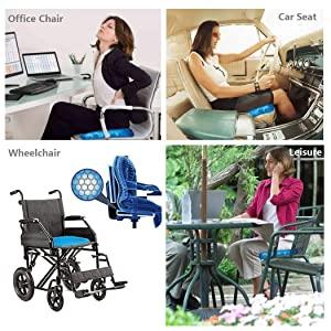 Cushion Seat Flex Pillow, Gel Orthopedic Seat Cushion Pad (Egg Sitter) - Springkart 