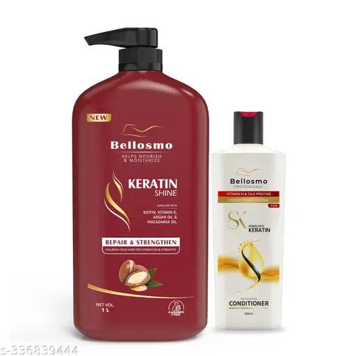 Bellosmo Professional Repair & Strengthen Hair Shampoo +Conditioner combo (1000ml + 200ml) - Springkart 