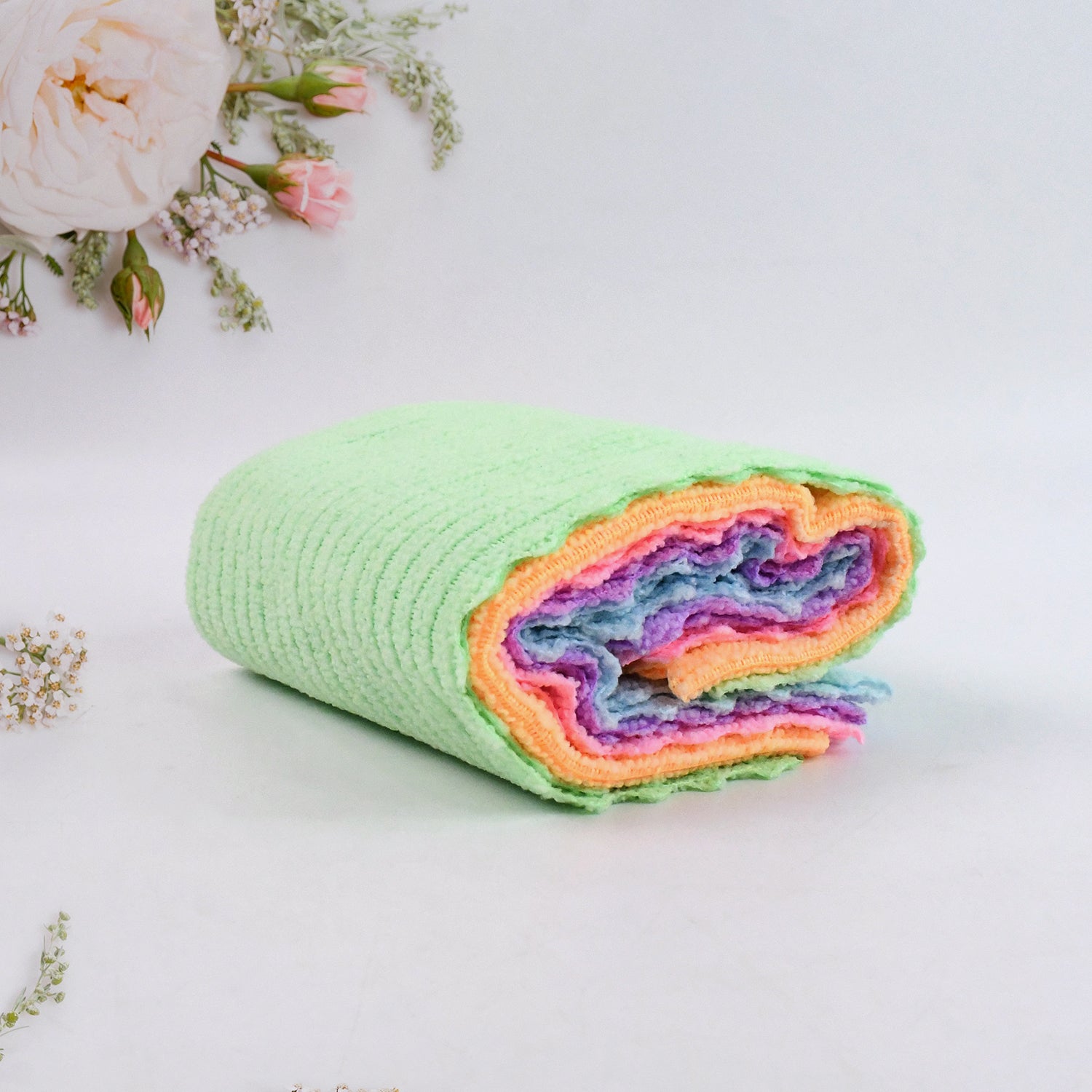 Pack Of 5 Microfiber Cleaning Pochha Super Absorbent Microfiber Cleaning Cloth - Springkart 