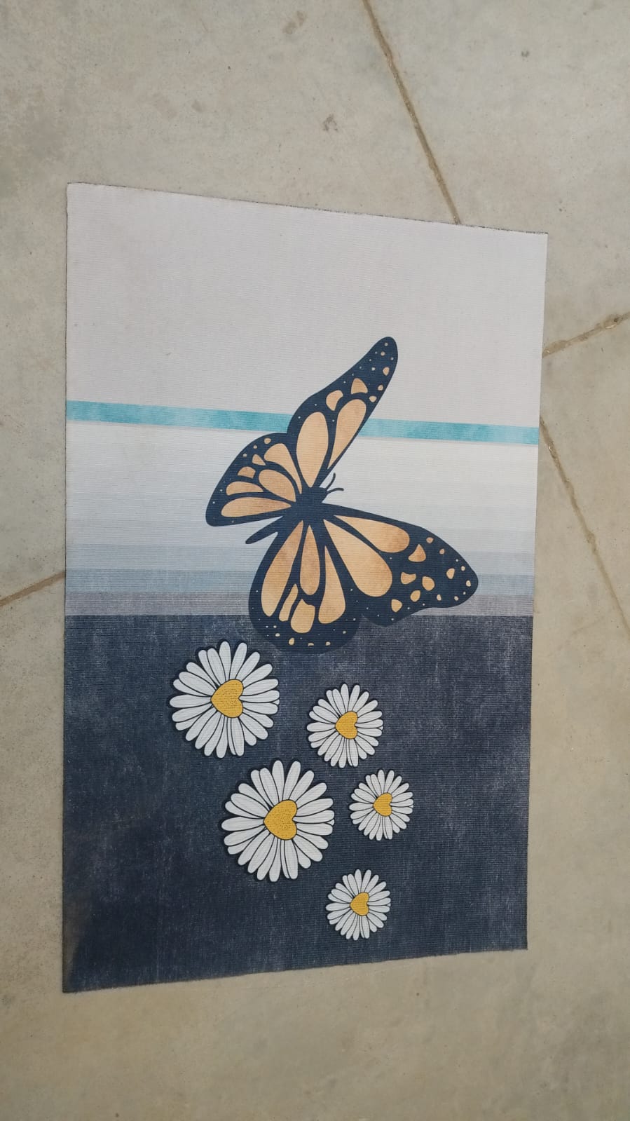 Floor Mat, Bath Mat, Door Mat Floral Pattern, Jacquard, Washable, Non-Slip, Stylish, Floral Pattern, Print Rug Mat, Stylish, Quality, Abrasion Resistant, Soundproofing, Hot Carpet, All Seasons, For Kitchen, Bedroom, Living Room (80x50 Cm) - Springkart 