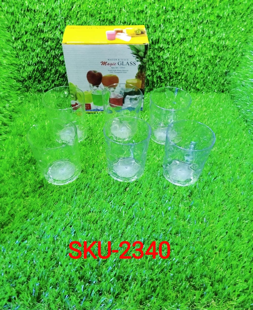Multi Purpose Unbreakable Drinking Glass (Set of 6 Pieces) (300ml) - Springkart 