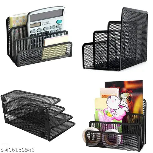 File Rack Paper Magazine Holder Home Office Desk Book Sorter Storage Hanger Tidy Display Bin Desktop Shelf File Dividers Cabinet Document Tray Organizer