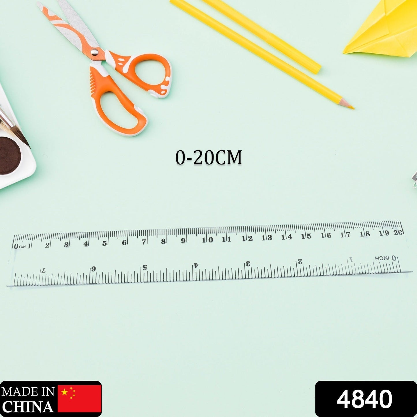 20Cm Ruler For Student Purposes While Studying And Learning In Schools And Homes Etc. (10 Pc)