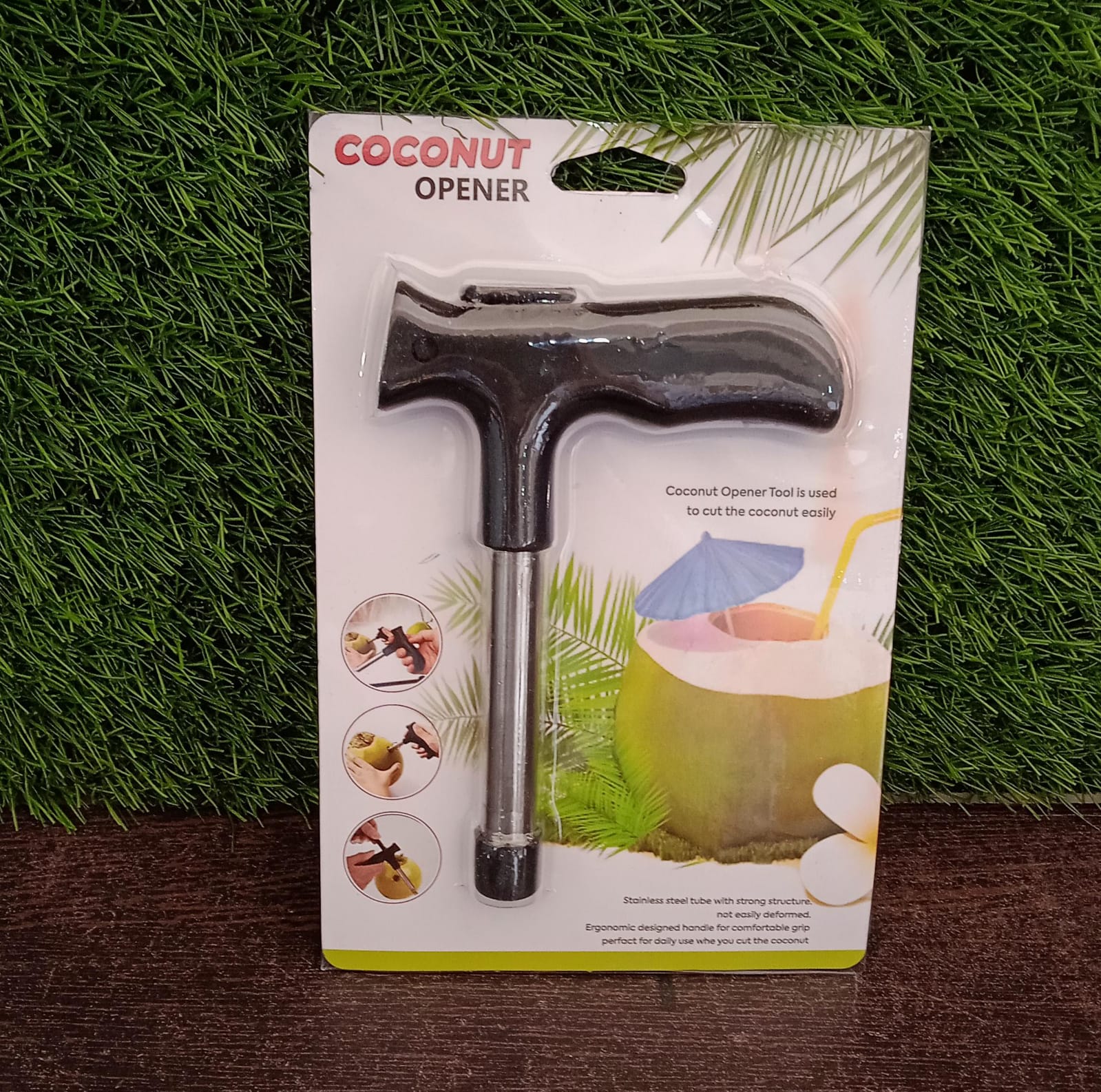 Premium Coconut Opener Tool / Driller with Comfortable Grip - Springkart 
