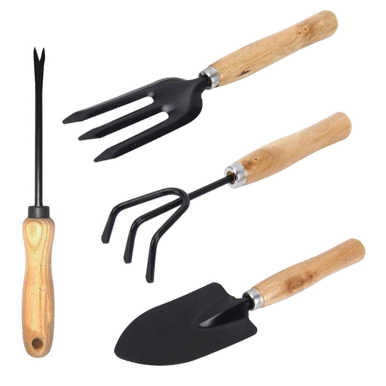 Gardening Tools Seed Handheld Shovel Rake Spade Trowel with Pruning Shear - Springkart 