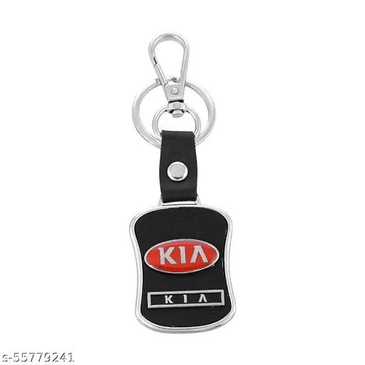 Alexus LEATHERITE BLACK Locking Key Chain - Springkart 