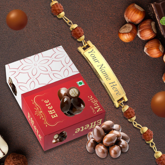 Sweet And Stylish Customized Bracelet  Delicious Chocolate Combo Gift Set