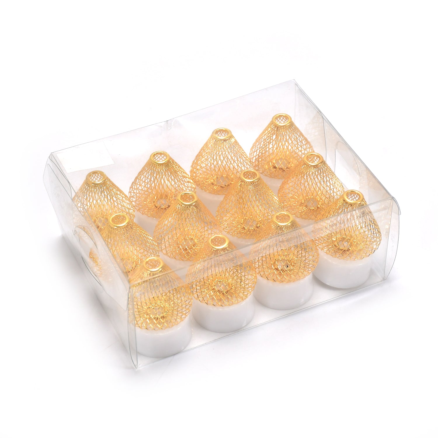 6551 12pcs Flameless And Smokeless Decorative Candles Acrylic Led Tea Light Candle For Gifting House Light For Balcony Room Birthday Christmas Festival Events Decor Candles (12 Pieces) - Springkart 