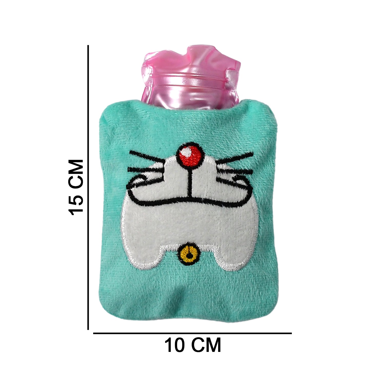 6529 Doremon Cartoon Small Hot Water Bag With Cover For Pain Relief Neck Shoulder Pain And Hand Feet Warmer Menstrual Cramps. - Springkart 