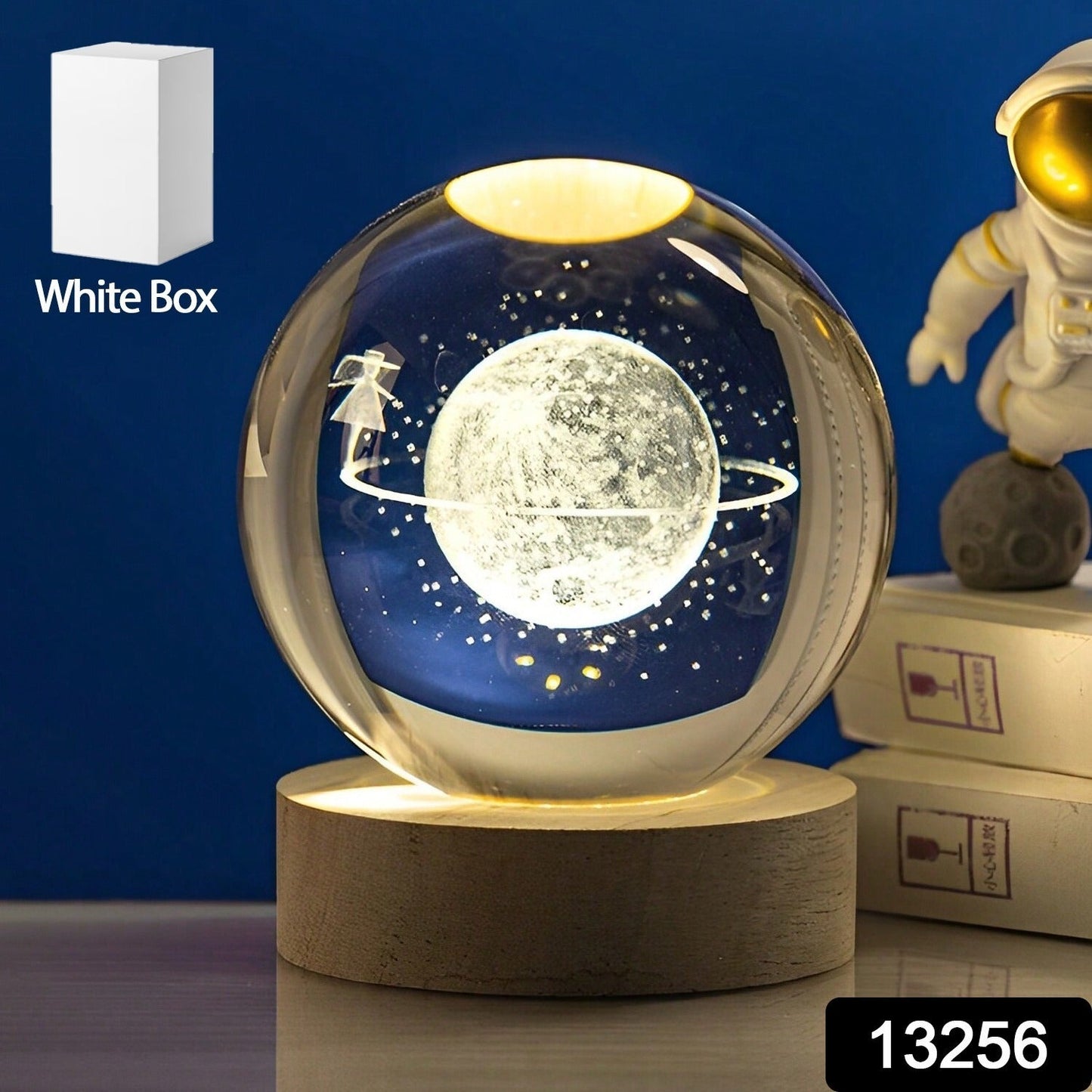 Astronaut Ball Night Light with Resin Base Decorative for Living Room Decor (1 Pc) - Springkart 