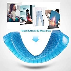 Cushion Seat Flex Pillow, Gel Orthopedic Seat Cushion Pad (Egg Sitter) - Springkart 