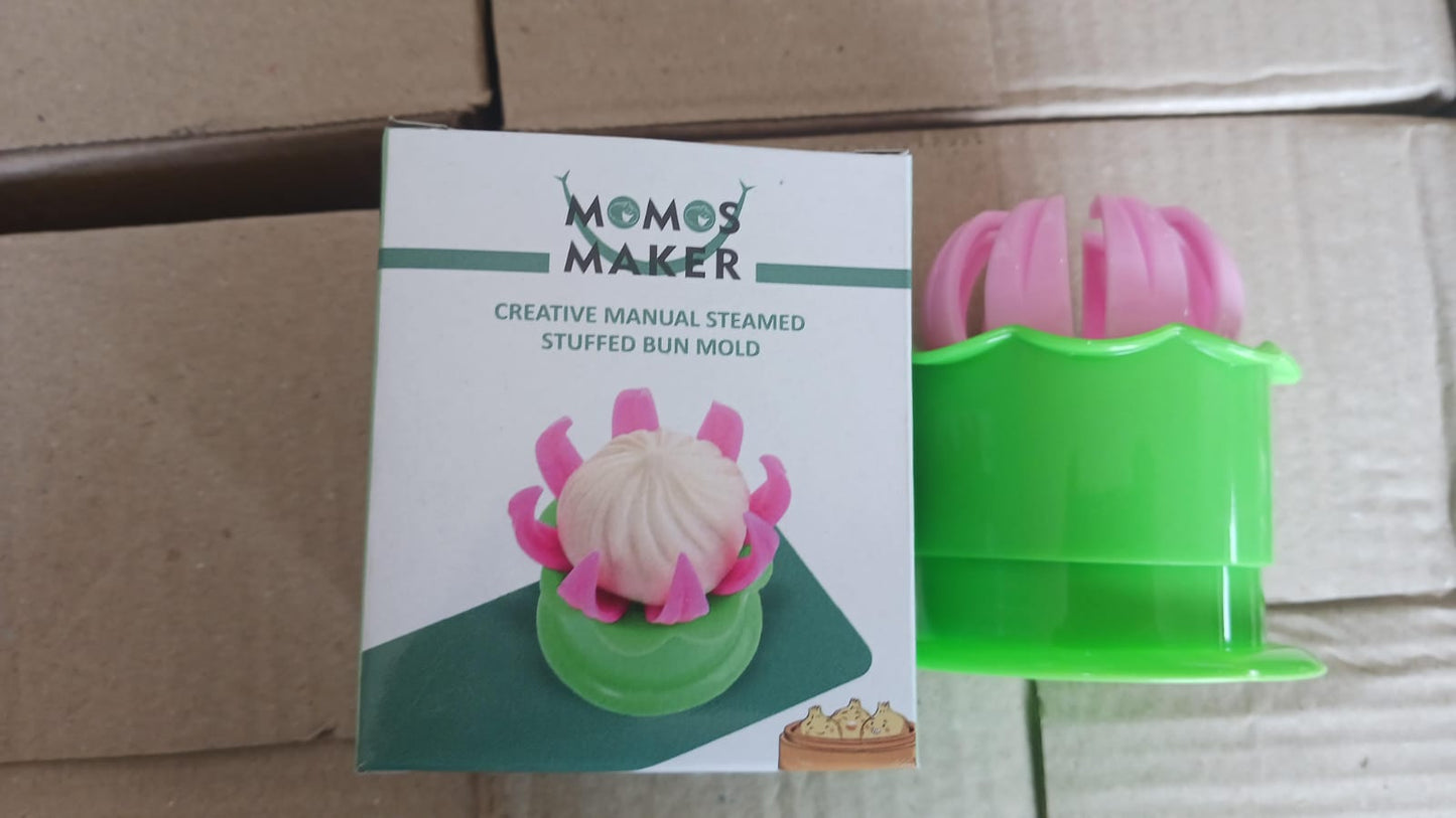 Momos maker Plastic Mold and Filling Spoon Cooking Tools Set Steamed Stuffed Bun Maker and Dumpling Maker for Cooking Delicious - Springkart 